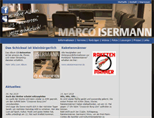 Tablet Screenshot of marco-isermann.de